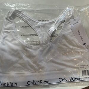 Calvin Klein cotton racer back bralette - brand new with tag